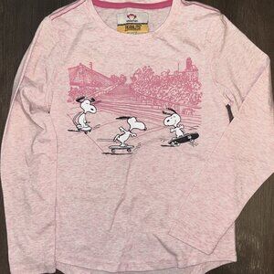 Appaman Peanuts pink long sleeve skater t shirt